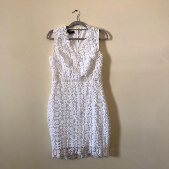 Eilly Bazar Dress Mini Lace Guipure Design Elegant Wedding Formal Classic - Picture 4 of 12